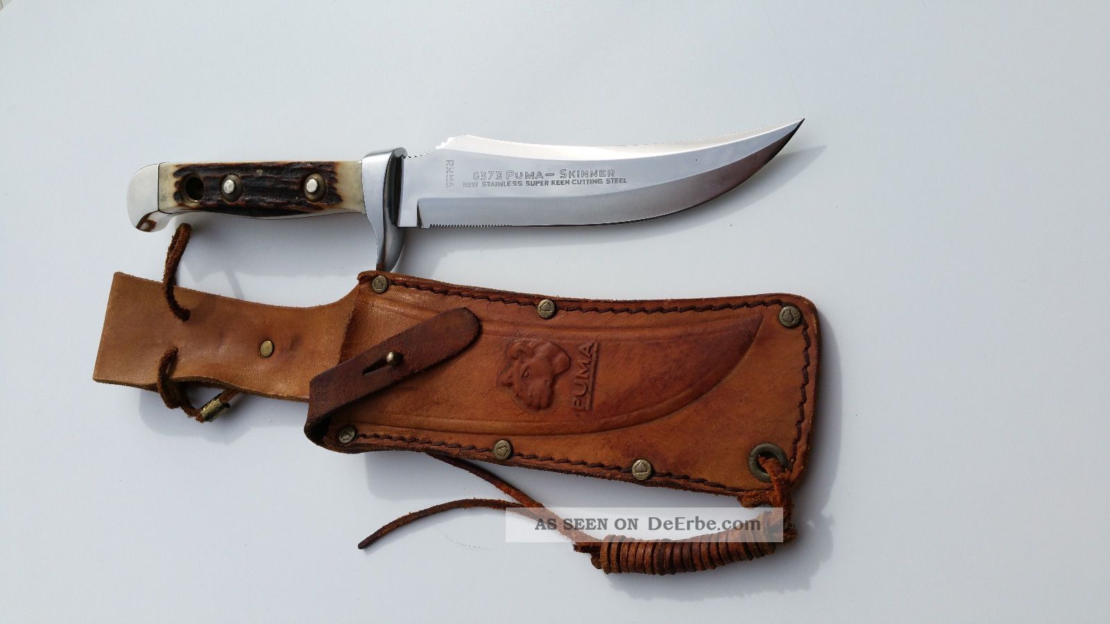 Puma Skinner Jagd Messer 6373 Unbenutzt Von 1974 Knife Couteau Germany Solingen Jagd & Fischen Bild