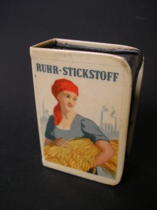Alte Streichholzhalter Aus Metall Halter Ruhr - Stickstoff Selten Vintage Bild