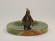 Antiker Bronze Pinguin Auf Onyx - Schale Um 1900 - Königspinguin Plastik Figur Bronze Bild 2