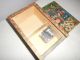 Alte Spieluhr Spieldose Mit Handkurbel Handgemalt Aus Holz Mechanische Musik Bild 7