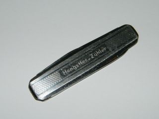 Werbung Hengstler - Zähler Messer Taschenmesser,  Vintage Knife Bild
