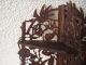 Antike Orig.  Wand - Konsole Aus Holz Mit Ästen,  Blättern,  Blumen,  Vögeln - 19.  Jhd Holzarbeiten Bild 1