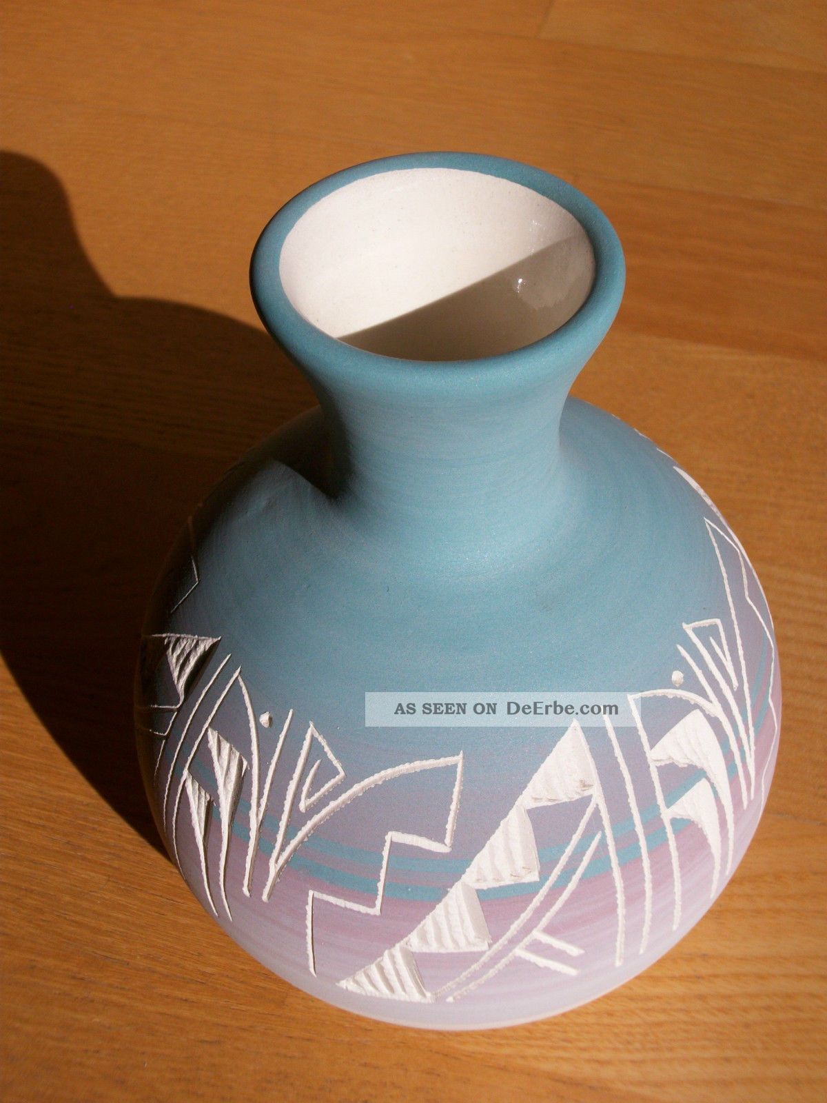 Indianische Vase,  Mesa Verde Pottery,  Colorado,  Navajo,  Eingeritztes Dekor Nach Form & Funktion Bild