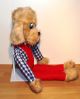 Xxl Heunec Plüsch Hund Bekleidet Alt 70er 80er Jahre Kuschel Stoff 75 Cm Groß Stofftiere & Teddybären Bild 2