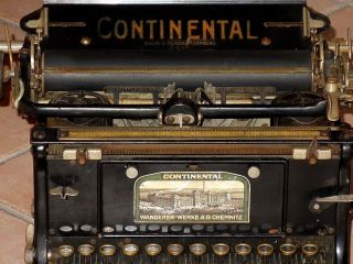 Alte Schreibmaschine Old Type Writer Continental Wanderer Werke Gut Erhalten Bild