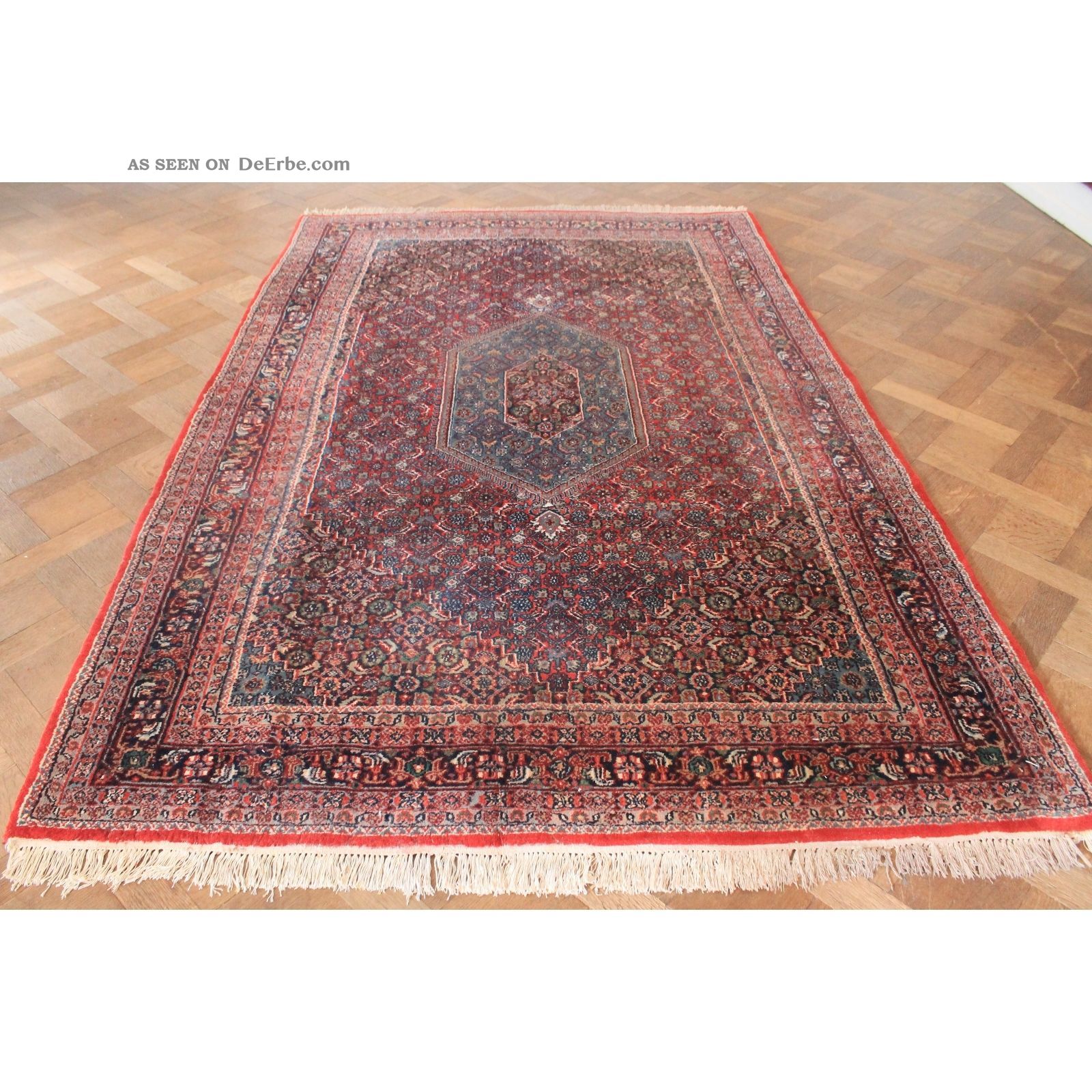 Schöner Handgeknüpfter Blumen Teppich Herati Bid Jaahha Carpet Tappeto 180x280cm Teppiche & Flachgewebe Bild