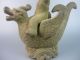 Handgefertigt Keramisch Drachen Kind Skulptur Wohl China 18.  Jhd Asiatika: China Bild 4