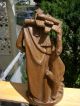 Holzfigur - Heiligenfigur - Blockkrippe - Krippenfigur - Oberammergau? - 50cm - Geschnitzt Holzarbeiten Bild 3