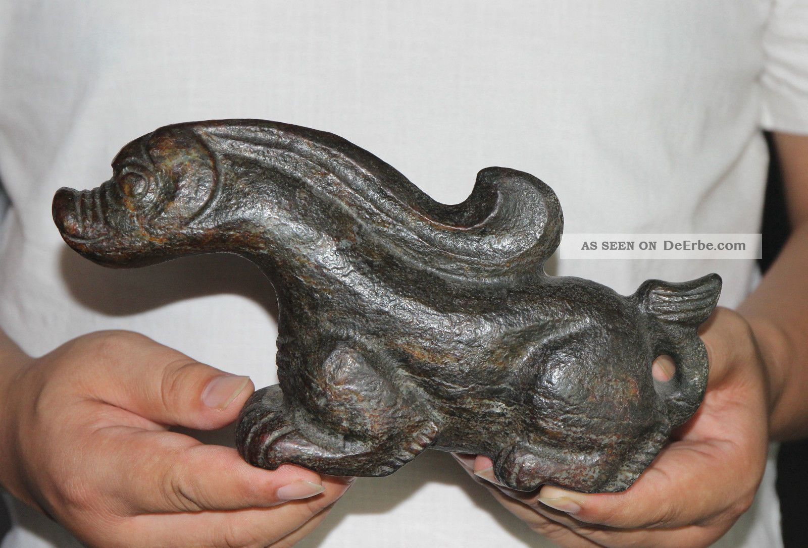 1360g Stein - Skulptur,  China Hong Shan Kultur,  Jade,  Long 22.  5cm Entstehungszeit nach 1945 Bild