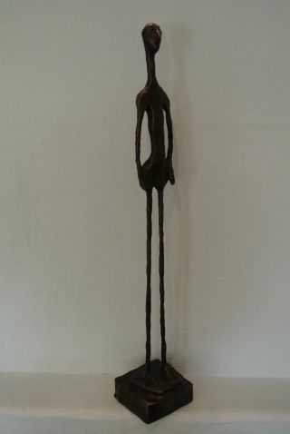 Bronze Skulptur - Einzelstück - Nach Alberto Ciacometti - Großer Mann - A.  Drexler Bild