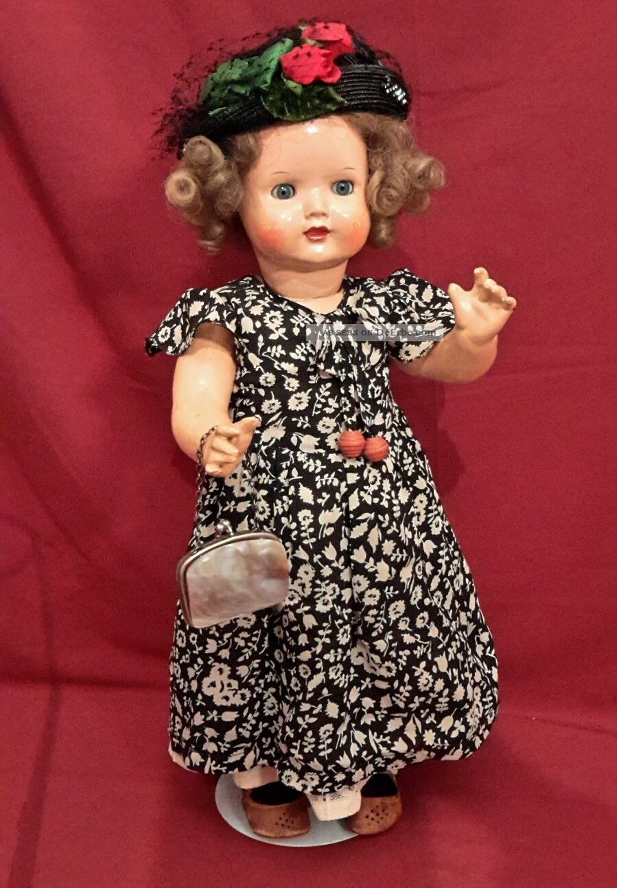 Nr P4 / Antike Masse Puppe Ca 42 Cm Aus Puppensammlung