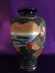 Satsuma Sechseck Vase Porzellan Japan Handbemalt 32cm Asiatika: Japan Bild 2