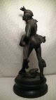 Eine (v.  Zwei) Alte Skulptur,  Figur,  40 Cm,  3 Kg,  Mann,  Tänzer,  Antik Vor 1900 Bild 1