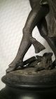 Eine (v.  Zwei) Alte Skulptur,  Figur,  40 Cm,  3 Kg,  Mann,  Tänzer,  Antik Vor 1900 Bild 4