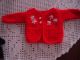 Puppenkleid - Rotes Trachtenjäckchen - Puppenkleidung - Jäckchen - Nostalgieware, nach 1970 Bild 1