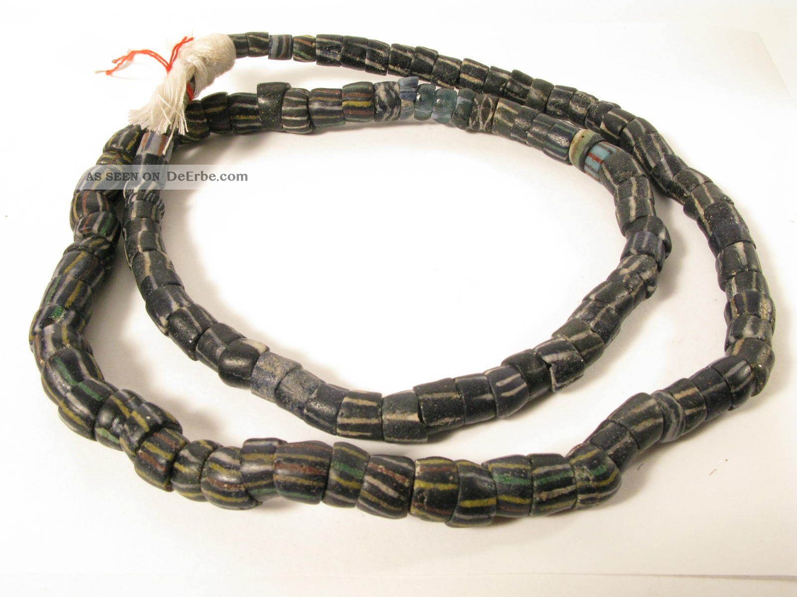 Alte Glasperlen Krobo Old African Trade Beads Ghana Powa Afrozip Afrika Bild