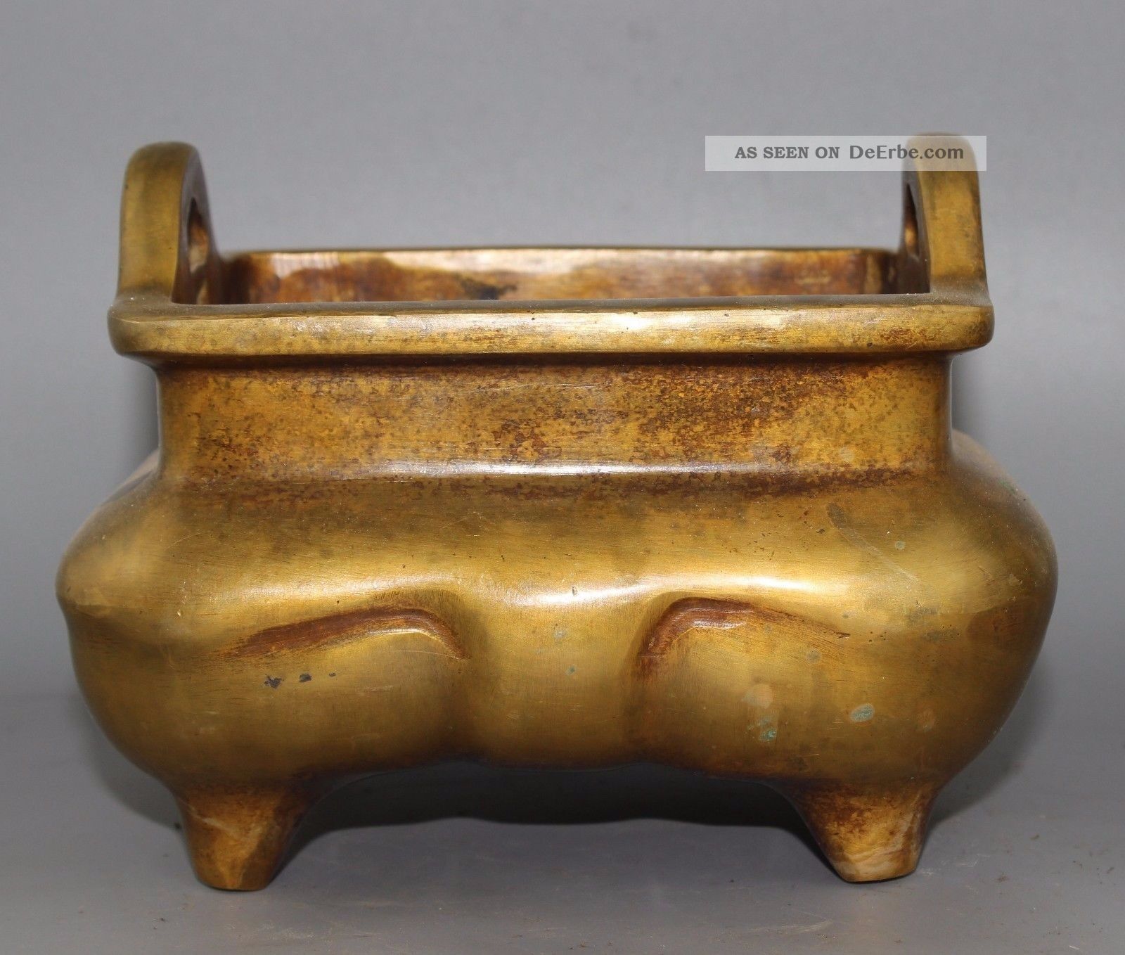1320g Chinese Bronze Carved Incense Burne Entstehungszeit nach 1945 Bild