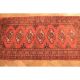 Schöner Feiner Handgeknüpfter Orient Teppich Buchara Jomut Rug Carpet 135x65cm Teppiche & Flachgewebe Bild 4