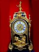 Rare Black Console Boulle Palace Clock C1855 Antike Originale vor 1950 Bild 9