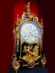 Rare Black Console Boulle Palace Clock C1855 Antike Originale vor 1950 Bild 7