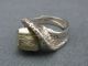 Schöner Alter Ring 925/ - Silber Pyrit Ca.  70er Jahre Signiert Ringe Bild 2
