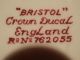 Crown Ducal England Bristol Rot Große Schüssel Servierschüssel 26,  5 O Cm Nach Marke & Herkunft Bild 5
