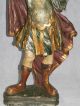Sehr Großer Heiliger Florian Um 1800 - 117 Cm Mit Sockel Skulpturen & Kruzifixe Bild 2