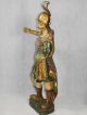 Sehr Großer Heiliger Florian Um 1800 - 117 Cm Mit Sockel Skulpturen & Kruzifixe Bild 4