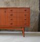 60er Teak Sideboard Kommode Midcentury 60s Vintage Credenza Cabinet Teakwood 1960-1969 Bild 3