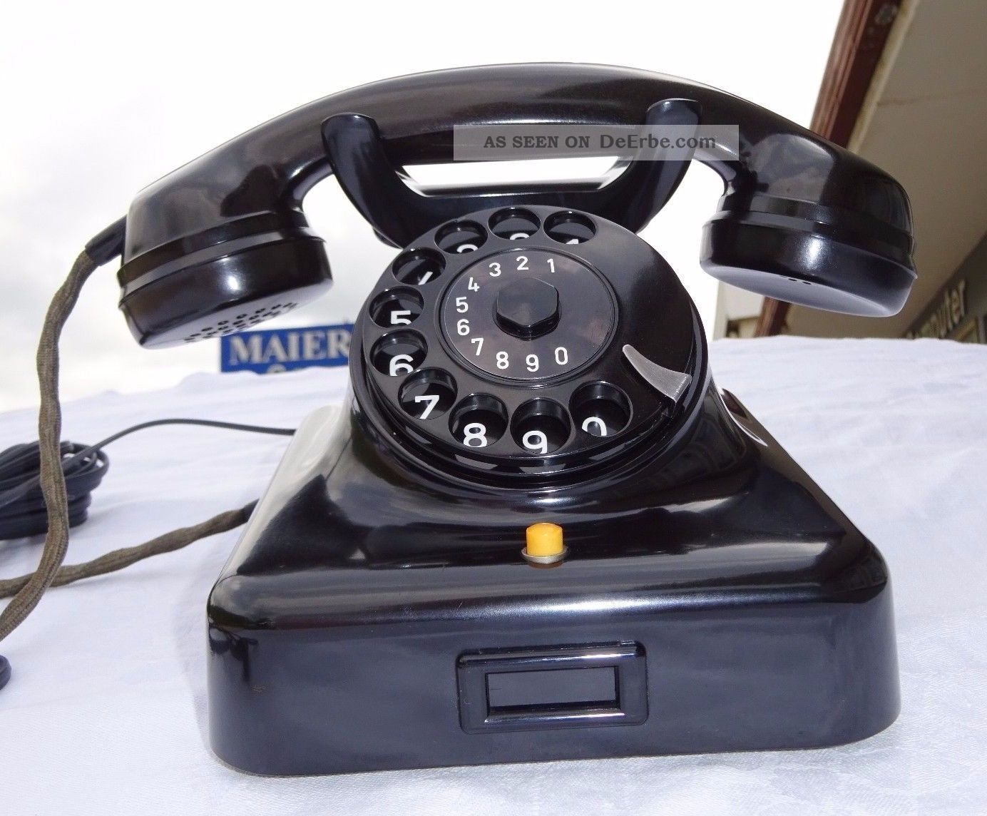 Telephone W48 Telefon F.  Merk Telefono 100 Funktion Bakelit Post Luxus Antike Bürotechnik Bild
