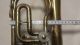 Altes Fluglehorn Trumpet M & G Voigt Markneukirchen Horn Tuba Blasinstrument Blasinstrumente Bild 9