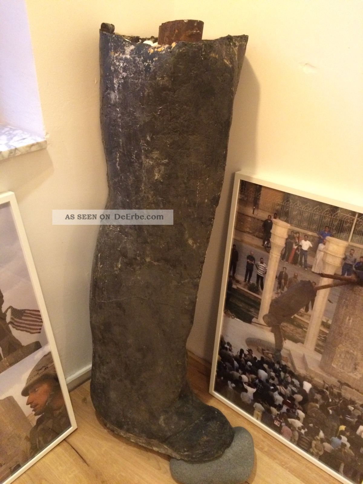 Linkes Bein Der Welt Berühmten Saddam Hussein Statue Irak Bronze 300 Kg Ab 2000 Bild