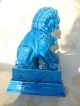 Impressing Antique Guardian Lion Shi Foo Dog TempelwÄchter TÜrkis China 20.  Jh. Entstehungszeit nach 1945 Bild 1