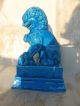 Impressing Antique Guardian Lion Shi Foo Dog TempelwÄchter TÜrkis China 20.  Jh. Entstehungszeit nach 1945 Bild 8