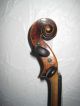 Gutklingende Uralte Violine Inschrift.  Fernandus Aug.  Homolka 1869 Musikinstrumente Bild 3