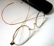 Luxus Gold Brille Optiker Nachlass 1900 Sehr Edel Federleicht Biegsame Bügel Optiker Bild 5