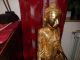 Tempelwächter Thailand Holz Figur Gold 100cm Buddha Entstehungszeit nach 1945 Bild 3