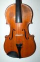Wunderschön Geflammte Sehr Alte 4/4 Geige - Violine - Um 1850 - 4 Eckklötzchen Musikinstrumente Bild 1