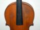 Wunderschön Geflammte Sehr Alte 4/4 Geige - Violine - Um 1850 - 4 Eckklötzchen Musikinstrumente Bild 3