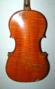 Wunderschön Geflammte Sehr Alte 4/4 Geige - Violine - Um 1850 - 4 Eckklötzchen Musikinstrumente Bild 5