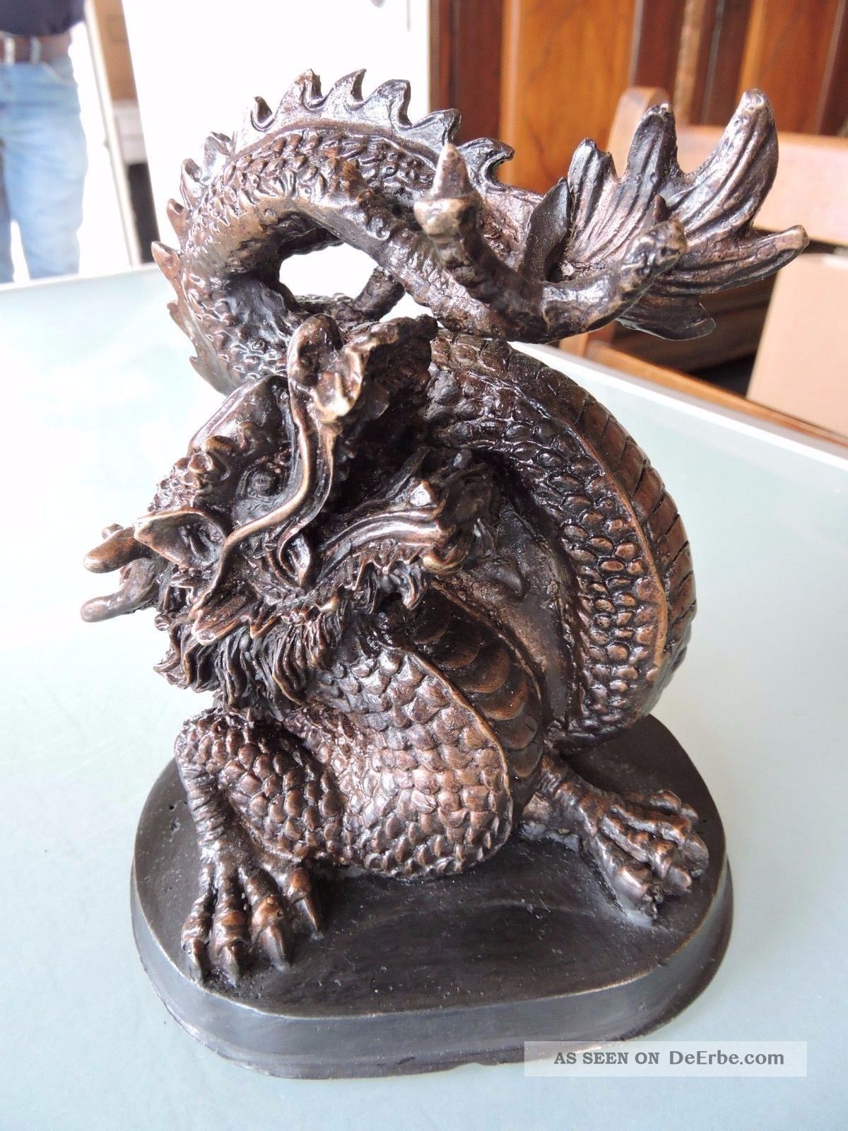 Bronze Drachen Figur China Entstehungszeit nach 1945 Bild