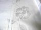 Damast - Bettbezug,  Weiß,  158 X 195 Cm,  Einwebmuster: Blumen,  Unbenutzt Weißwäsche Bild 1