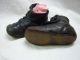 1 Paar Alte Leder Puppen Schuhe Kinderschuhe In Schwarz Um 1900 Original, gefertigt vor 1970 Bild 2