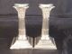 1 Paar Alte,  Englische Kerzenleuchter - 1923 - Säulenform - Aus Sterling Silber Objekte vor 1945 Bild 2
