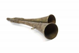 Antike 2 - Klang - Fanfare Aus Messing Vintage Horn Hupe Signalhorn Martinshorn Bild