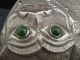 Schöne Alte Silber Figur/dose Mit Jade - Augen China Ca Um 1900 Hund / Drache Objekte vor 1945 Bild 5