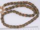 62 Cm Strang Antike Seltene Striped Glasperlen Glass Beads Ghana West - Afrika Afrika Bild 1