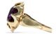 Um 1960: Hochwertiger Amethyst Ring In 585/1000 Gold Vintage Amethyste Blüte Ringe Bild 2