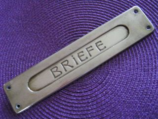 Briefschlitz,  Briefkasten Messing Art Deco (ui) Bild