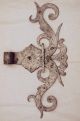 Türbänder,  Schippenbänder,  Kreuzbänder,  Renaissance Original, vor 1960 gefertigt Bild 1